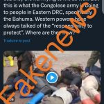 Fakenews et discours de haine : une vidéo attribuant un massacre aux FARDC est fausse